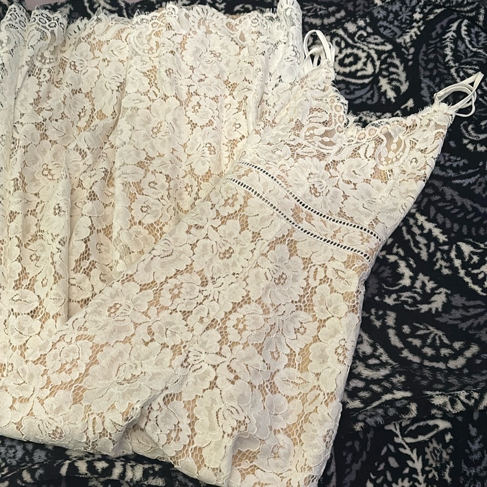 altar’d state lacy floral jumpsuit NWT